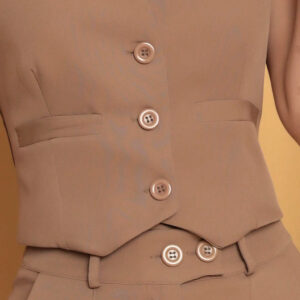 Conjunto Feminino Alfaiataria Bege