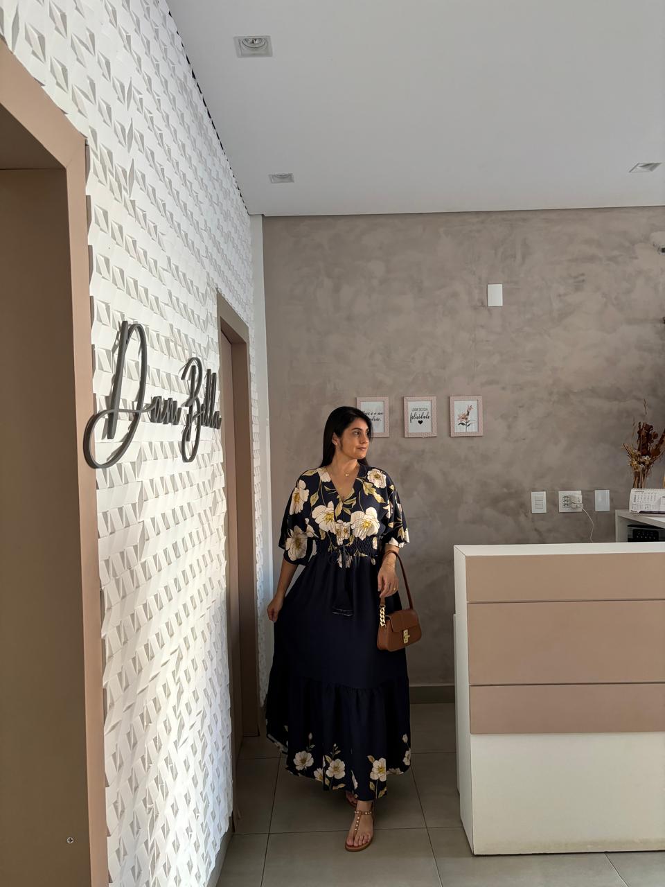 Vestido Longo Floral - Imagem 3